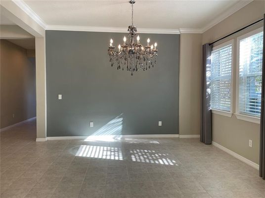 Chandelier, Empty room, Interior