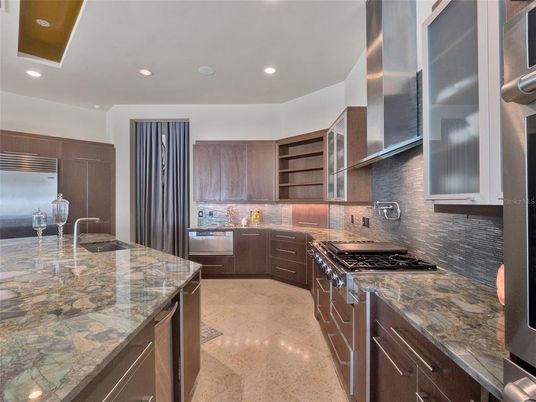 Interior, Kitchen, Recessed Lighting, Stainless Steel Appliances