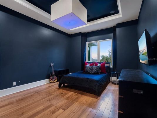 Bedroom, Interior, Wood Texture Flooring