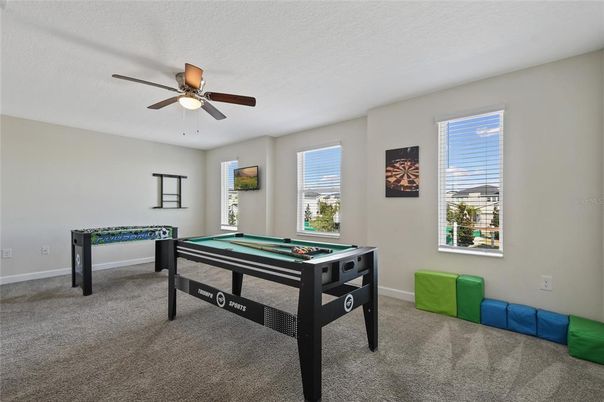 Billiard Table, Game Room, Interior