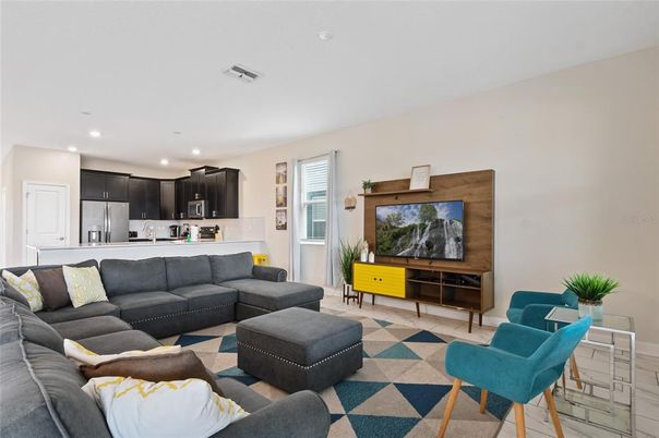 Interior, Kitchen, Living room, Recessed Lighting, Stainless Steel Appliances