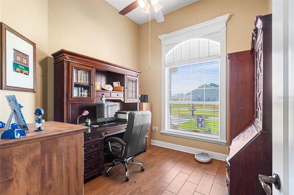 Home Office, Interior, Wood Texture Flooring