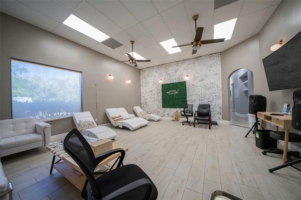 Interior, Living room, Stone Walls, Wood Texture Flooring