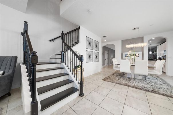 Chandelier, Dining room, Interior, Recessed Lighting
