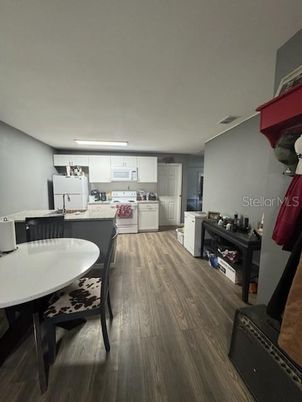 Dining room, Interior, Kitchen, Wood Texture Flooring