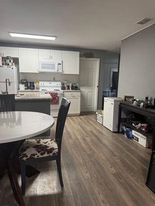 Interior, Kitchen, Wood Texture Flooring