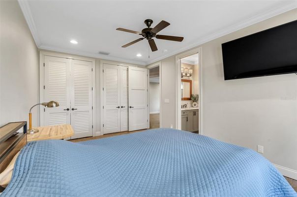 Bedroom, Interior, Recessed Lighting