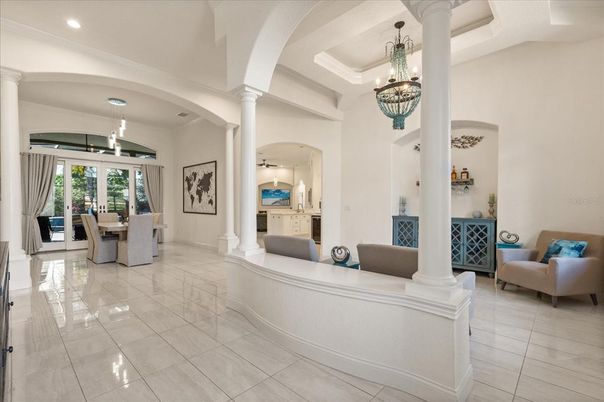 Chandelier, Dining room, Interior, Pendant Lights, Recessed Lighting