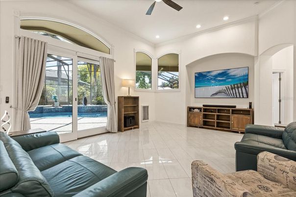 Interior, Living room, Recessed Lighting
