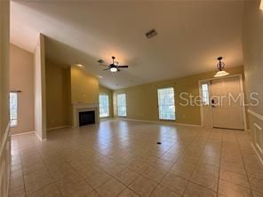 Empty room, Fireplace, Interior, Recessed Lighting