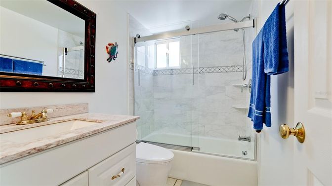 Bathroom, Glass Shower, Interior, Marble Walls