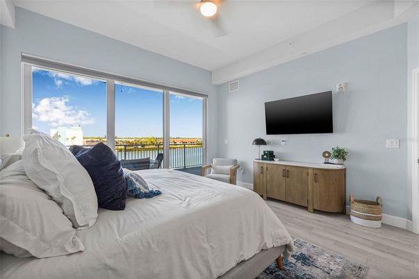 Bedroom, Interior, Water, Wood Texture Flooring