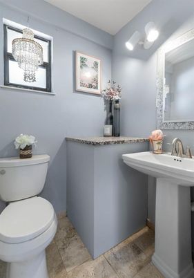Bathroom, Chandelier, Interior