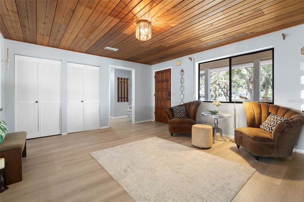 Interior, Living room, Wooden Ceilings, Wood Texture Flooring