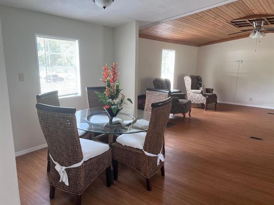 Dining room, Interior, Living room, Wooden Ceilings, Wood Texture Flooring
