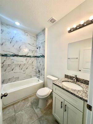 Bathroom, Interior, Marble Walls, Recessed Lighting