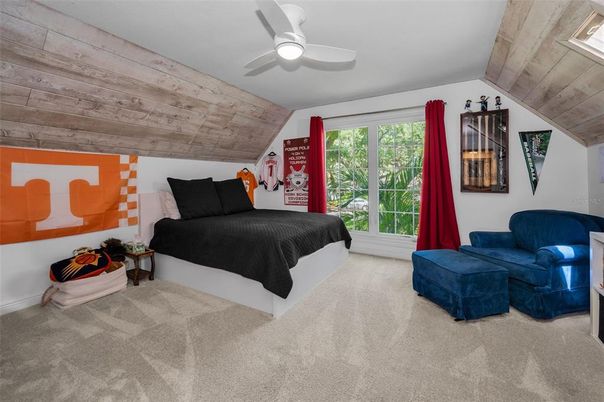 Bedroom, Interior, Wooden Ceilings