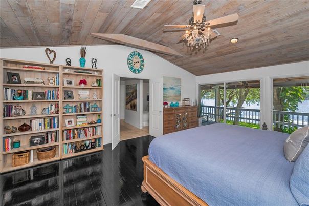 Bedroom, Interior, Wooden Beams, Wooden Ceilings, Wood Texture Flooring