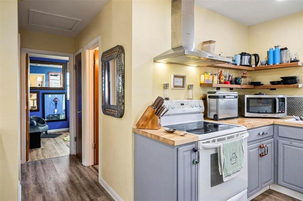 Interior, Kitchen, Wood Texture Flooring