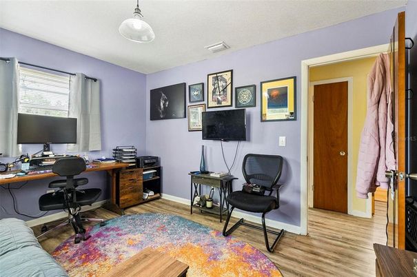 Home Office, Interior, Wood Texture Flooring
