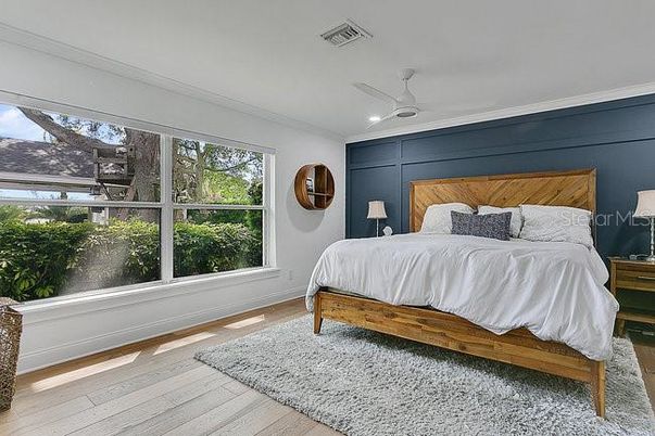 Bedroom, Interior, Wood Texture Flooring
