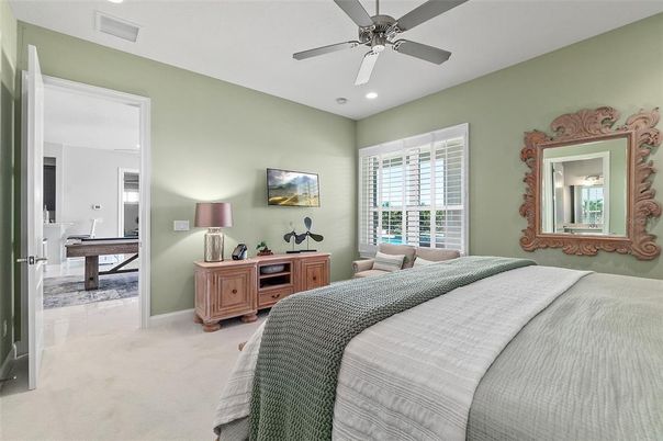 Bedroom, Interior, Recessed Lighting