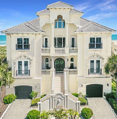 Attached, Exterior, Facade, Water, Mediterranean