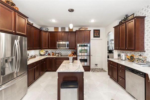 Interior, Kitchen, Pendant Lights, Recessed Lighting, Stainless Steel Appliances