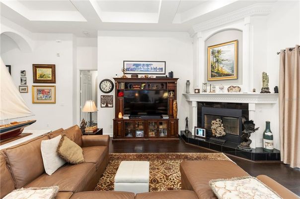 Fireplace, Interior, Living room, Wood Texture Flooring
