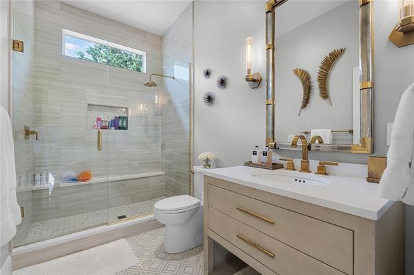 Bathroom, Glass Shower, Interior