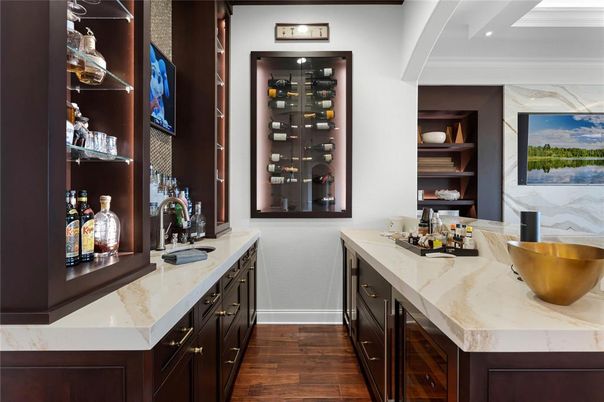 Interior, Recessed Lighting, Wine Storage, Wood Texture Flooring