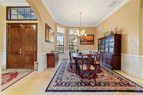 Chandelier, Dining room, Interior