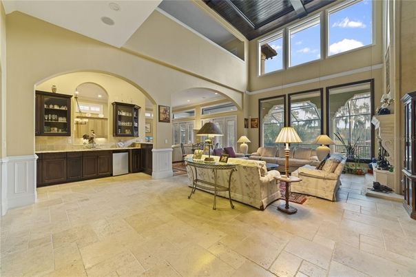 Interior, Kitchen, Living room, Recessed Lighting