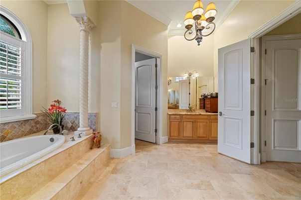 Bathroom, Chandelier, Dual Sink Vanities, Interior