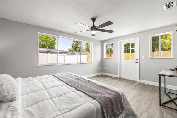 Bedroom, Interior, Wood Texture Flooring