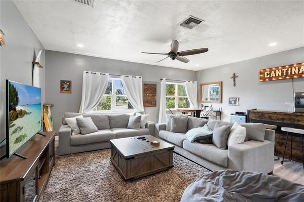 Interior, Living room, Recessed Lighting