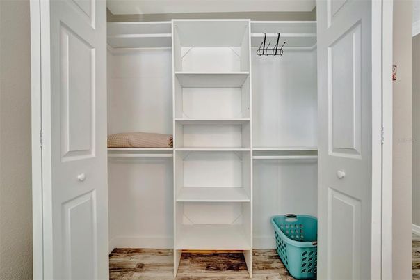 Interior, Walk-in Closets, Wood Texture Flooring