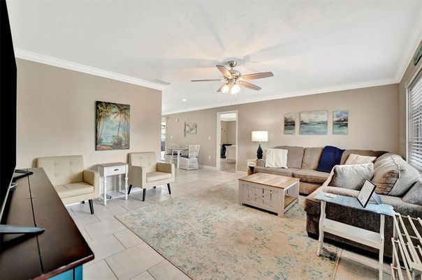 Interior, Living room, Recessed Lighting