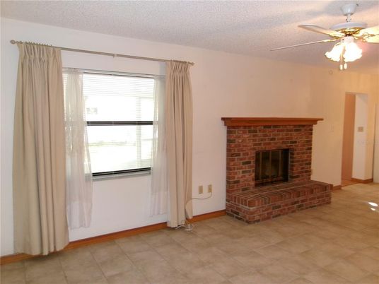 Empty room, Fireplace, Interior