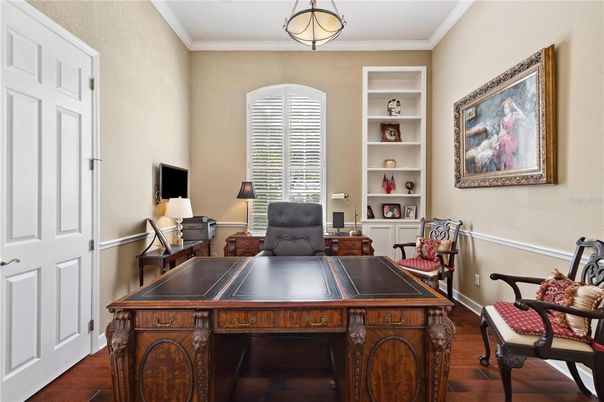 Home Office, Interior, Wood Texture Flooring