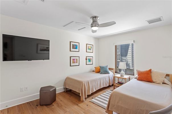 Bedroom, Interior, Wood Texture Flooring