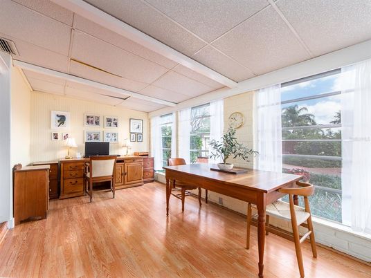 Home Office, Interior, Wood Texture Flooring