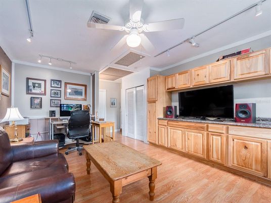 Home Office, Interior, Wood Texture Flooring