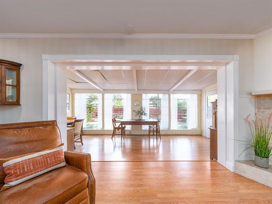 Dining room, Interior, Wood Texture Flooring