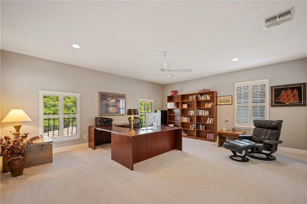 Home Office, Interior, Recessed Lighting
