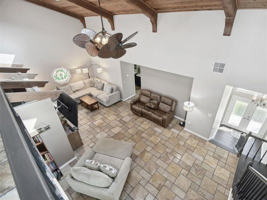 Interior, Living room, Pendant Lights, Wooden Beams, Wooden Ceilings