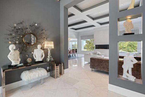 Fireplace, Interior, Living room, Recessed Lighting