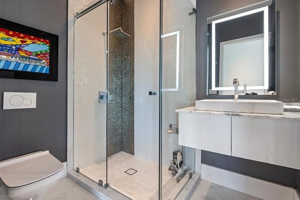 Bathroom, Glass Shower, Interior