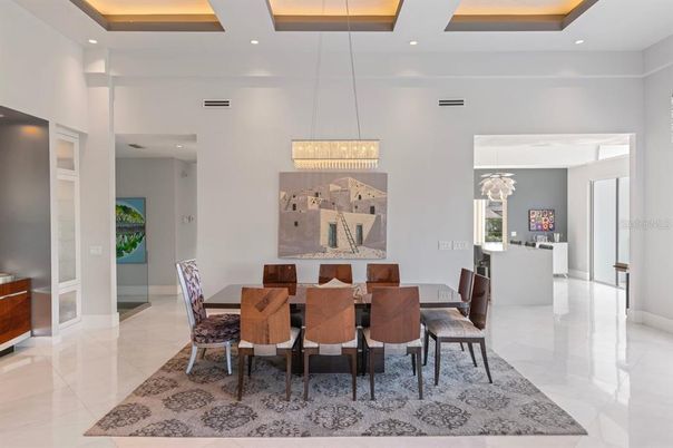 Chandelier, Dining room, Interior, Pendant Lights, Recessed Lighting