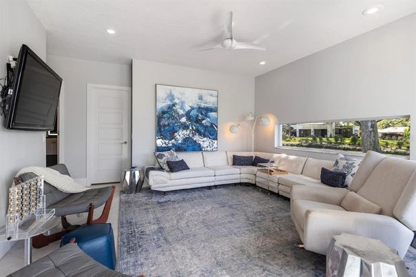 Interior, Living room, Recessed Lighting
